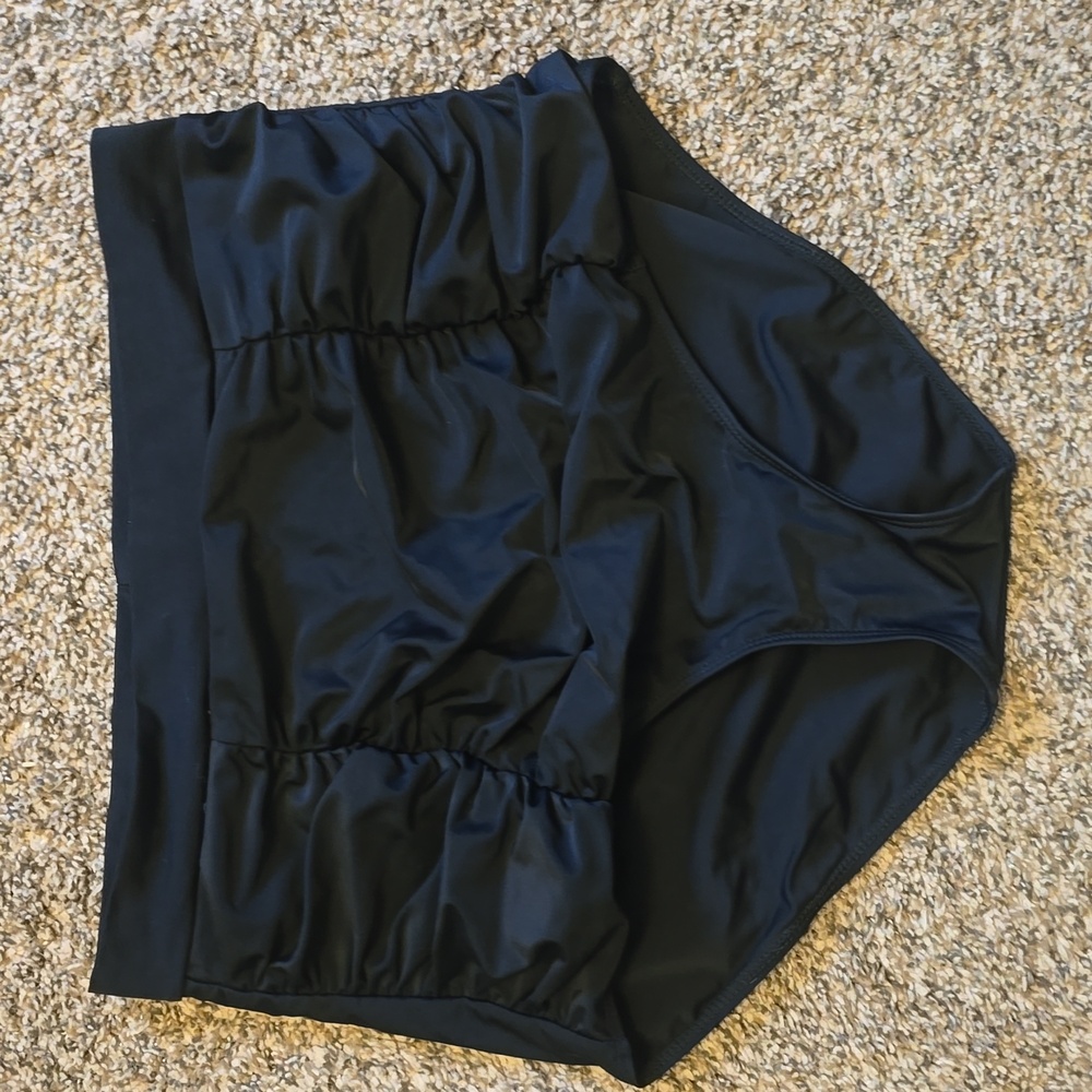 High Waisted Rouched Swim Bottoms